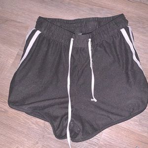 Black with white stripes NOBO shorts VERY WORN